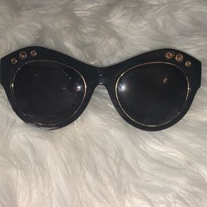 Versace Black & Gold Sunglasses